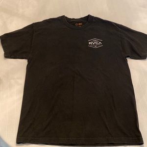 RVCA Tee Shirt, BLACK, Size L